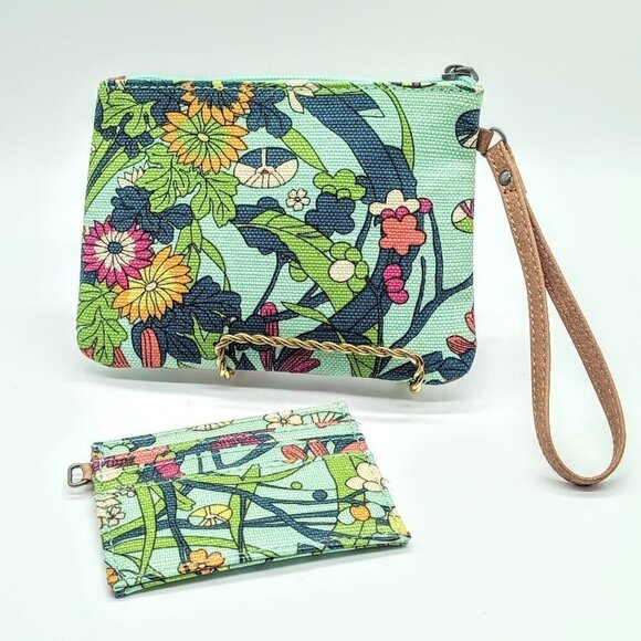 Sakroots Multicolor Jute Cotton Wristlet & Card Holder - Picture 2 of 7